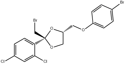 (Z)-2-(bromomethyl)-4-(4-bromophenoxymethyl)-2-(2,4-dichlorophenyl)-1,3-dioxolane Struktur