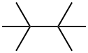 2,2,3,3-Tetramethylbutane Struktur