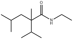 N-ethyl-2-isopropyl-2,4-dimethylvaleramide  Struktur