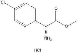 METHYL D-4-CHLOROPHENYLGLYCINATE HCL Struktur