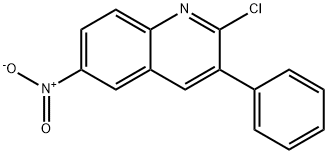 2-CHLORO-6-NITRO-3-PHENYLQUINOLINE Struktur