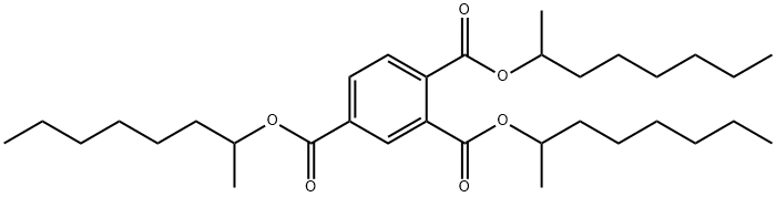 tris(1-methylheptyl) benzene-1,2,4-tricarboxylate Struktur