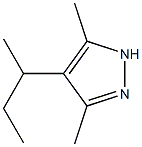 1H-Pyrazole,  3,5-dimethyl-4-(1-methylpropyl)-,  (+)- Struktur