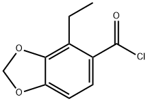 1,3-Benzodioxole-5-carbonyl chloride, 4-ethyl- (9CI) Struktur