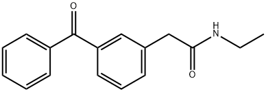 2-(3-Benzoylphenyl)-N-ethylacetamide Struktur