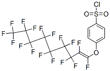 4-[(heptadecafluorononenyl)oxy]benzenesulphonyl chloride Struktur