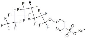 sodium 4-perfluorononyloxybenzenesulphonate Struktur