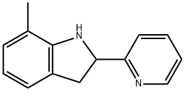 1H-Indole,2,3-dihydro-7-methyl-2-(2-pyridinyl)-(9CI) Struktur