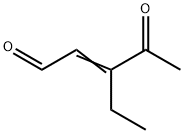 2-Pentenal, 3-ethyl-4-oxo- (9CI) Struktur