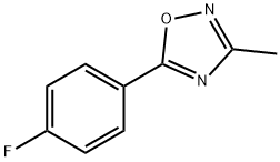 5-(4-Fluoro-phenyl)-3-methyl-[1,2,4]oxadiazole Struktur