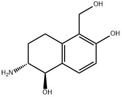 5-hydroxymethyl-6-hydroxy-2-isopropylamino-1,2,3,4-tetrahydronaphthalene-1-ol Struktur