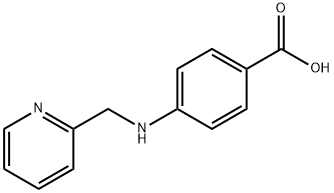 4-((2-pyridinylmethyl)amino)benzoic acid Struktur