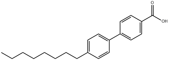 4'-N-OCTYLBIPHENYL-4-CARBOXYLIC ACID Struktur