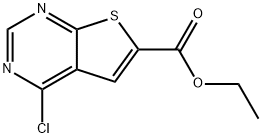 ETHYL 4-CHLOROTHIENO[2,3-D]PYRIMIDINE-6-CARBOXYLATE Struktur