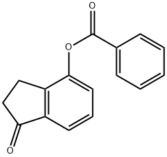 1-OXO-2,3-DIHYDRO-1H-INDEN-4-YL BENZOATE Struktur