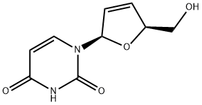 1-(2,3-DIDEOXY-BETA-D-GLYCEROPENT-2-ENOFURANOSYL)URACIL Struktur