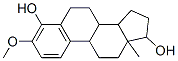 3-methoxy-13-methyl-6,7,8,9,11,12,14,15,16,17-decahydrocyclopenta[a]phenanthrene-4,17-diol Struktur