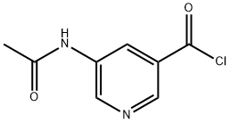 3-Pyridinecarbonyl chloride, 5-(acetylamino)- (9CI) Struktur