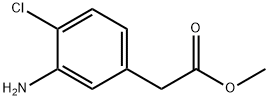 3-AMINO-4-CHLOROPHENYLACETIC ACID METHYL ESTER Struktur