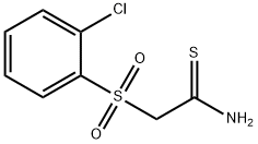 2-(2-CHLOROBENZENESULPHONYL)THIOACETAMIDE Struktur