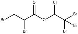 2,2,2-tribromo-1-chloroethyl 2,3-dibromopropionate Struktur