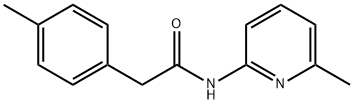 Benzeneacetamide, 4-methyl-N-(6-methyl-2-pyridinyl)- (9CI) Struktur