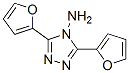 3,5-Di(2-furanyl)-4H-1,2,4-triazole-4-amine Struktur