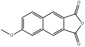 Naphtho[2,3-c]furan-1,3-dione, 6-methoxy- (9CI) Struktur