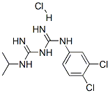 1-(3,4-dichlorophenyl)-5-isopropylbiguanide monohydrochloride Struktur