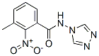 Benzamide, 3-methyl-2-nitro-N-4H-1,2,4-triazol-4-yl- (9CI) Struktur