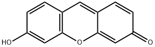 6-hydroxy-3-xanthen-3-one Struktur