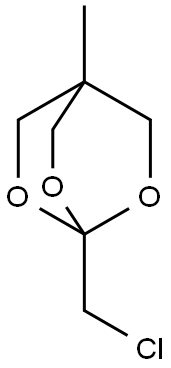 1-Chloromethyl-4-methyl-2,6,7-trioxabicyclo[2.2.2]octane Struktur