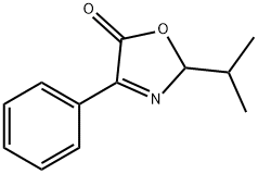 5(2H)-Oxazolone,  2-(1-methylethyl)-4-phenyl- Struktur