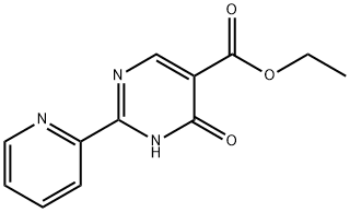 ethyl 4-hydroxy-2-(2-pyridinyl)-5-pyrimidinecarboxylate Struktur