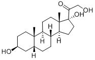 3beta,17,21-trihydroxy-5beta-pregnan-20-one  Struktur