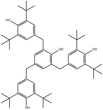 2,4,6-TRIS-(3,5-DI-TERT-BUTYL-4-HYDROXYBENZYL)PHENOL Struktur