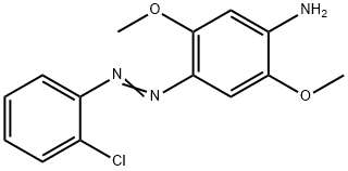 4-(2-chlorophenylazo)-2,5-dimethoxyaniline Struktur