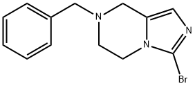 7-BENZYL-3-BROMO-5,6,7,8-TETRAHYDROIMIDAZO[1,5-A]PYRAZINE Struktur