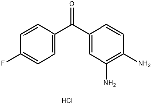 (3,4-DIAMINOPHENYL)(4-FLUOROPHENYL)METHANONE MONOHYDROCHLORIDE Struktur