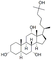 (3a,5a,7a,12a)-Cholestane-3,7,12,25-tetrol Struktur