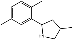 Pyrrolidine, 2-(2,5-dimethylphenyl)-4-methyl- (9CI) Struktur