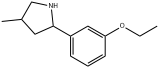 Pyrrolidine, 2-(3-ethoxyphenyl)-4-methyl- (9CI) Struktur