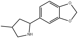 Pyrrolidine, 2-(1,3-benzodioxol-5-yl)-4-methyl- (9CI) Struktur