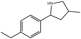 Pyrrolidine, 2-(4-ethylphenyl)-4-methyl- (9CI) Struktur