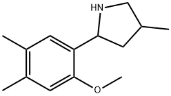 Pyrrolidine, 2-(2-methoxy-4,5-dimethylphenyl)-4-methyl- (9CI) Struktur