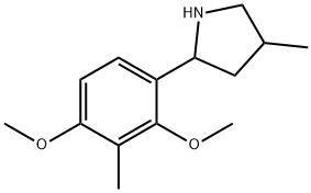 Pyrrolidine, 2-(2,4-dimethoxy-3-methylphenyl)-4-methyl- (9CI) Struktur