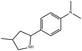 Benzenamine, N,N-dimethyl-4-(4-methyl-2-pyrrolidinyl)- (9CI) Struktur