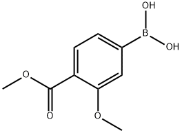 3-METHOXY-4-METHOXYCARBONYLPHENYLBORONIC ACID Struktur