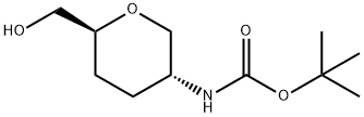 1,5-Anhydro-2,3,4-trideoxy-2-[[(1,1-diMethylethoxy)carbonyl]aMino]-D-erythrohexitol Struktur