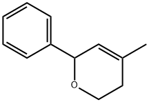 5,6-dihydro-4-methyl-2-phenyl-2H-pyran Struktur